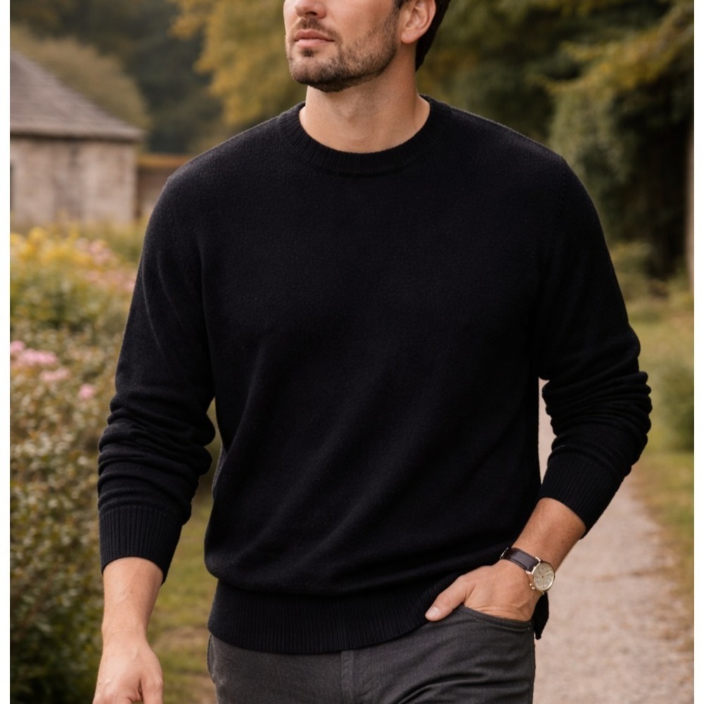 Cordings Mens Heritage Scotland Wool Cashmere Sweater Sz XL Quiet Luxury Classic